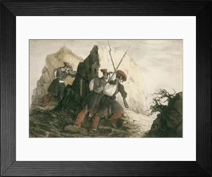 Framed Print : Spain (19th c. ). Carlist Wars. Album of the Carlist Framed Print : Spain (19th c. ). Carlist Wars. Album of the Carlist
