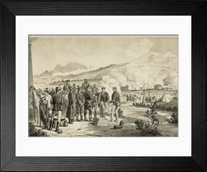 Framed Print : Spain. Third Carlist War. Battle of Somorrostro Framed Print : Spain. Third Carlist War. Battle of Somorrostro