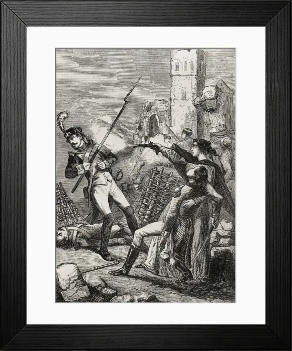 Framed Print : Spain (1808-1814). Peninsular War. Sieges of Framed Print : Spain (1808-1814). Peninsular War. Sieges of