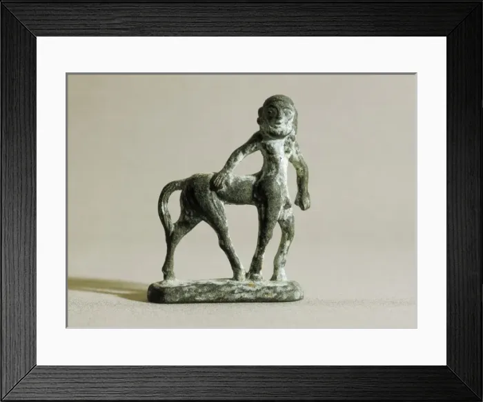 Framed Print : Centaur. 6th c. - 4th c. BC. Iberian art. Sculpture Framed Print : Centaur. 6th c. - 4th c. BC. Iberian art. Sculpture