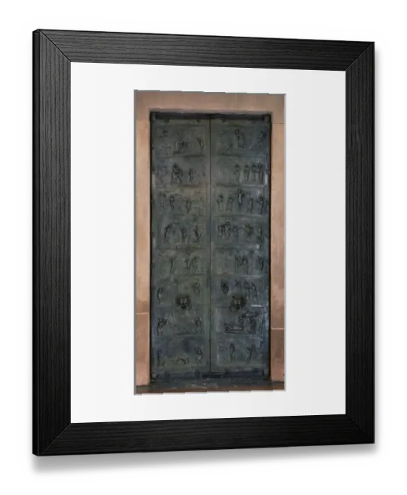 Framed Print : The Bernward Doors. 1015. GERMANY. Hildesheim Framed Print : The Bernward Doors. 1015. GERMANY. Hildesheim