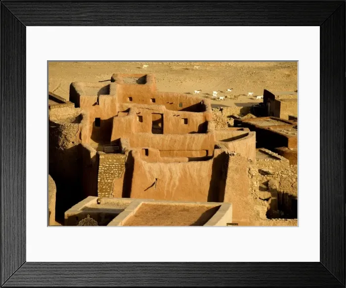 Framed Print : MAURETANIA. HODH ECH CHARGUI. Oualata. The city Framed Print : MAURETANIA. HODH ECH CHARGUI. Oualata. The city