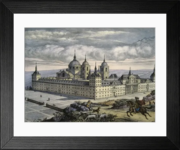 Framed Print : Royal Courier of the Court of Felipe II, lithography Framed Print : Royal Courier of the Court of Felipe II, lithography