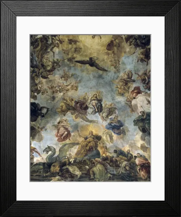 Framed Print : GIORDANO, Luca (1632-1705). Allegory of the Golden Framed Print : GIORDANO, Luca (1632-1705). Allegory of the Golden
