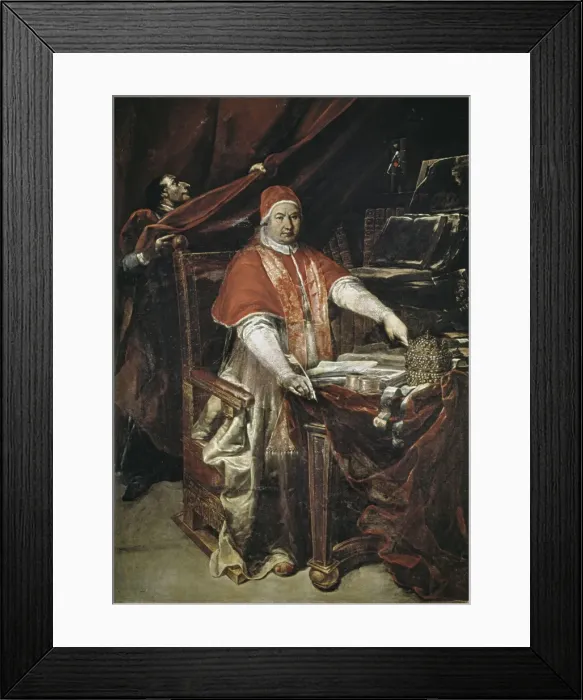 Framed Print : CRESPI, Giuseppe Maria (1665-1747). Portrait Framed Print : CRESPI, Giuseppe Maria (1665-1747). Portrait
