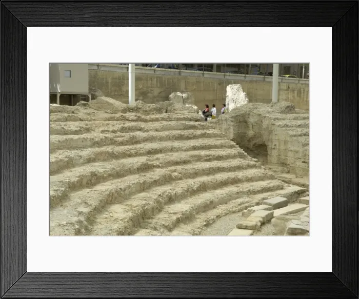 Framed Print : SPAIN. Zaragoza. Roman theatre. Architecture Framed Print : SPAIN. Zaragoza. Roman theatre. Architecture