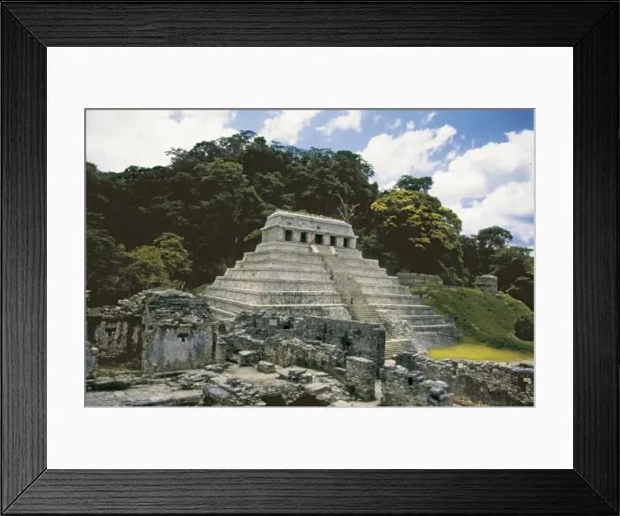 Framed Print : Temple of the Inscriptions. MEXICO. CHIAPAS Framed Print : Temple of the Inscriptions. MEXICO. CHIAPAS
