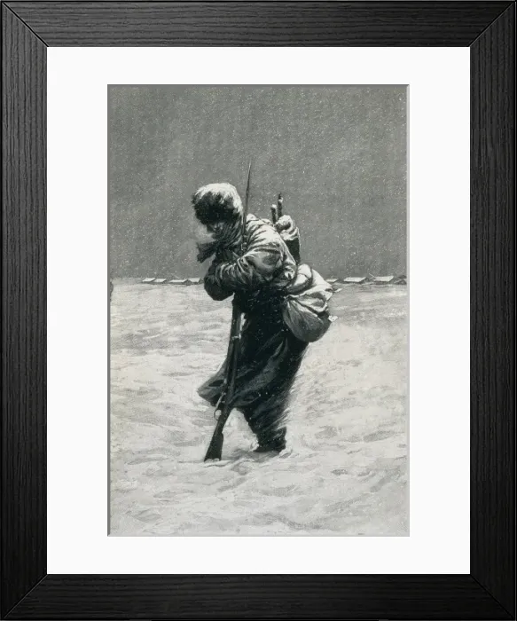 Framed Print : Russia (1904). Vanguard sentry. Picture by G Framed Print : Russia (1904). Vanguard sentry. Picture by G