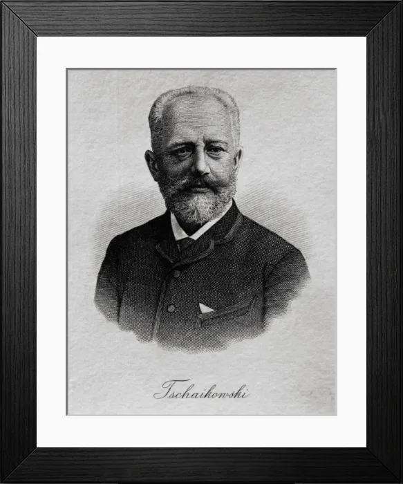 Framed Print : TCHAIKOVSKY, Pyotr Ilych (1840-1893). Russian Framed Print : TCHAIKOVSKY, Pyotr Ilych (1840-1893). Russian