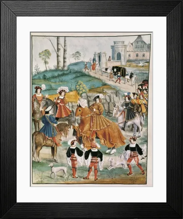 Framed Print : The futur Emperor Charles V enters Bruges. Flemish Framed Print : The futur Emperor Charles V enters Bruges. Flemish