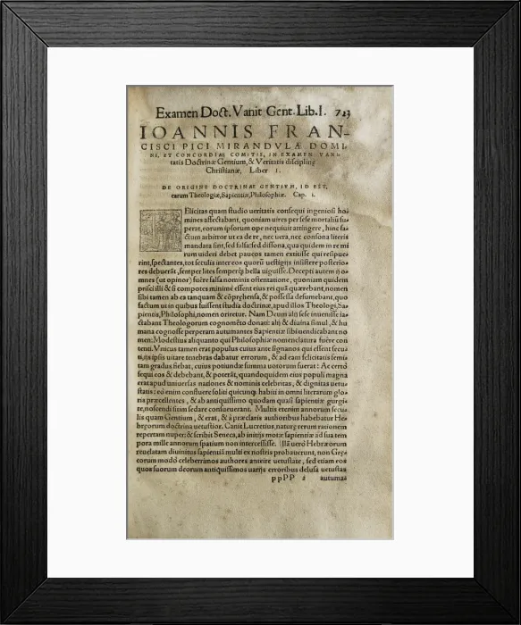 Framed Print : PICO DELLA MIRANDOLA, Giovanni (1463-1494). Italian Framed Print : PICO DELLA MIRANDOLA, Giovanni (1463-1494). Italian