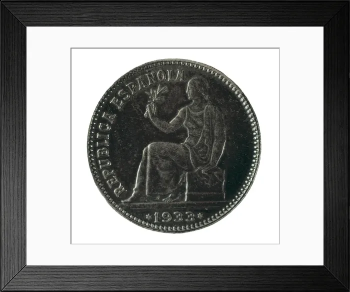 Framed Print : Spain. Coin of the Second Republic (1933). Coin Framed Print : Spain. Coin of the Second Republic (1933). Coin