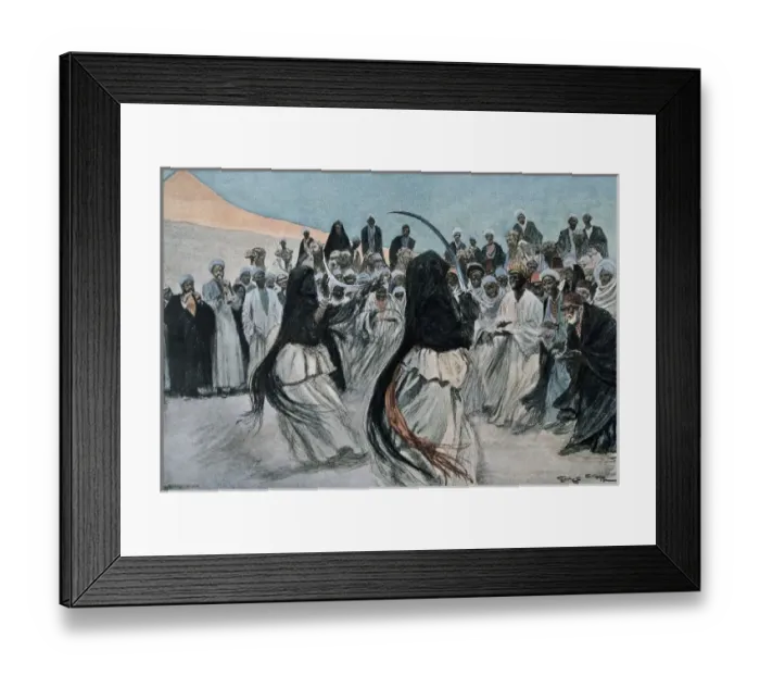 Framed Print : Africa (1901). The dance of the sabre of Framed Print : Africa (1901). The dance of the sabre of