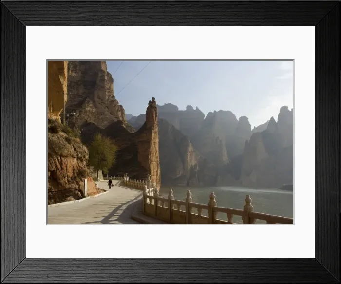 Framed Print : CHINA. NORTH WEST. The Silk Road. Binglingsi Framed Print : CHINA. NORTH WEST. The Silk Road. Binglingsi