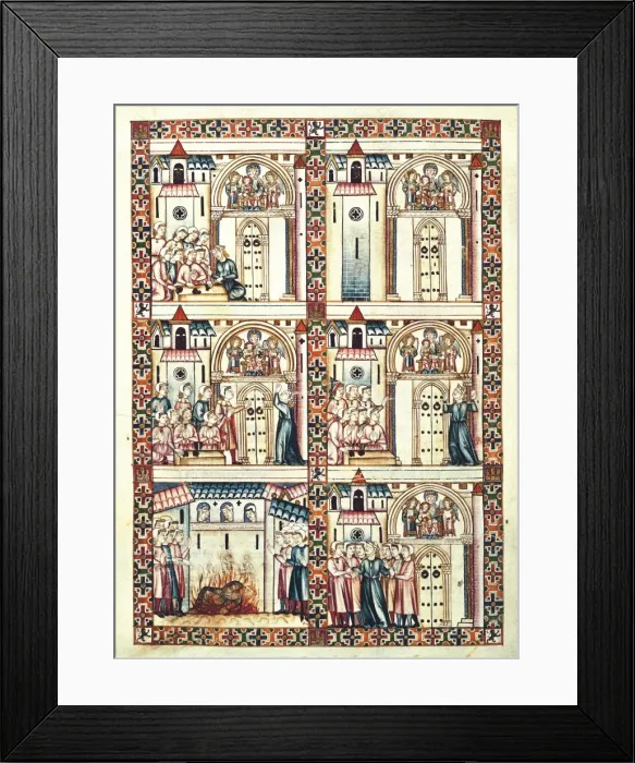 Framed Print : Alfonso X, called The Wise (1221-1284). Cantigas Framed Print : Alfonso X, called The Wise (1221-1284). Cantigas