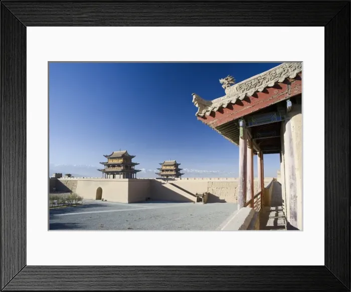 Framed Print : CHINA. Jiayuguan. The Silk Road. Gobi Desert Framed Print : CHINA. Jiayuguan. The Silk Road. Gobi Desert