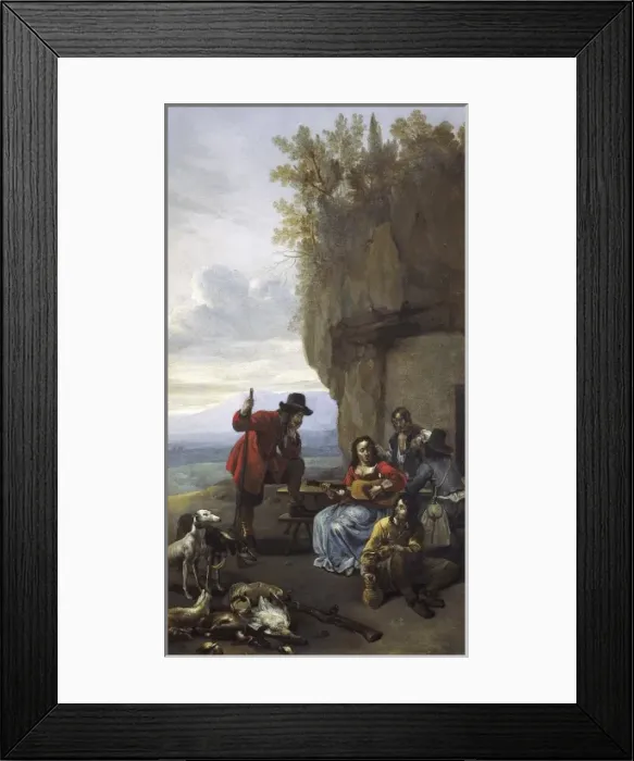 Framed Print : VAN STAVERDEN, Jacob (17th c. ). Farmers resting Framed Print : VAN STAVERDEN, Jacob (17th c. ). Farmers resting