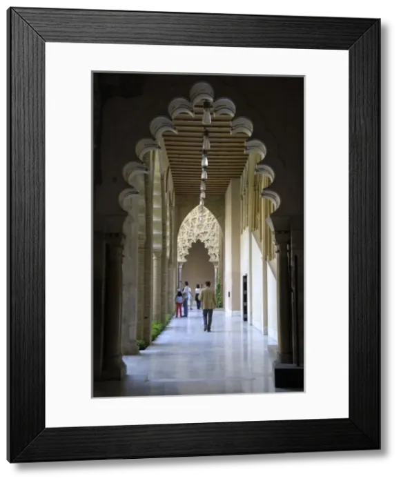 Framed Print : Aljaferia Palace. 11th c. SPAIN. Zaragoza. La Framed Print : Aljaferia Palace. 11th c. SPAIN. Zaragoza. La