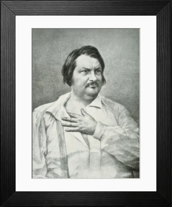 Framed Print : BALZAC, Honore (1799-1850). French realist Framed Print : BALZAC, Honore (1799-1850). French realist