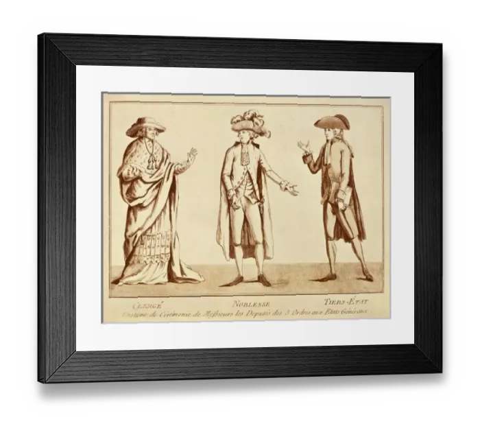 Framed Print : France (18th c. ). Ceremonial dres of the deputies Framed Print : France (18th c. ). Ceremonial dres of the deputies