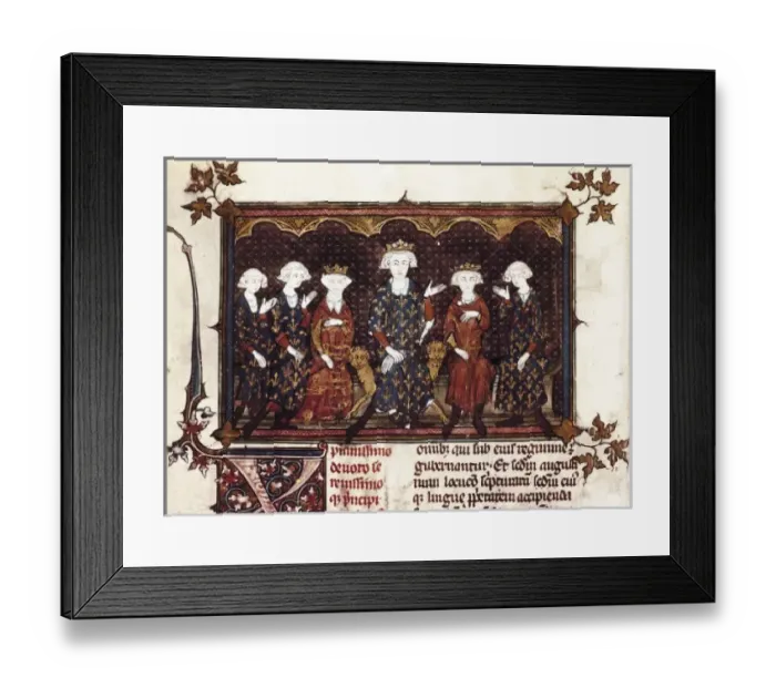 Framed Print : Philip IV the Fair, of France (1268-1314). King Framed Print : Philip IV the Fair, of France (1268-1314). King