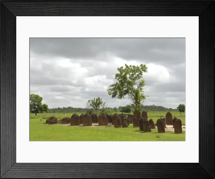 Framed Print : THE GAMBIA. Wassu. Stone circles Framed Print : THE GAMBIA. Wassu. Stone circles