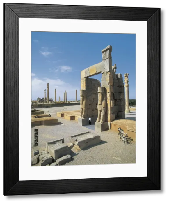 Framed Print : The Gate of All Nations. 486 -464 BC. IRAN. FARS