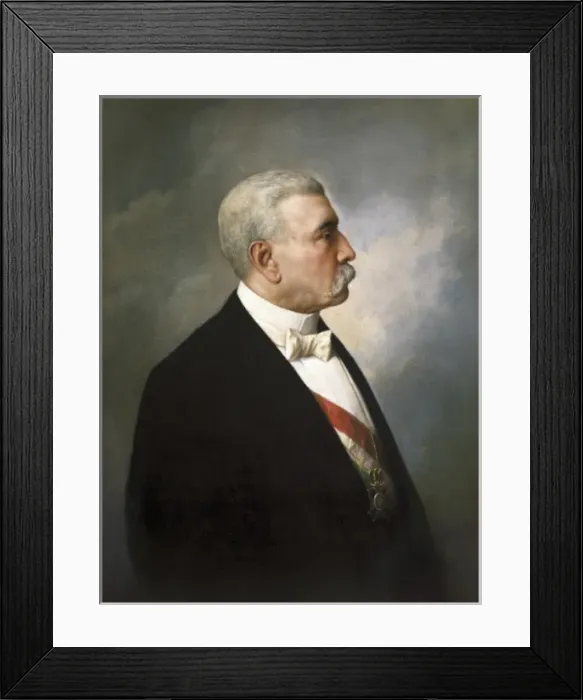 Framed Print : DIAZ, Porfirio (1830-1915). Mexican military Framed Print : DIAZ, Porfirio (1830-1915). Mexican military
