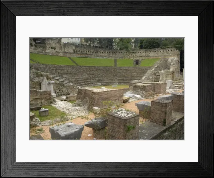 Framed Print : ITALY. Trieste. Roman theatre. Roman art. Architecture Framed Print : ITALY. Trieste. Roman theatre. Roman art. Architecture