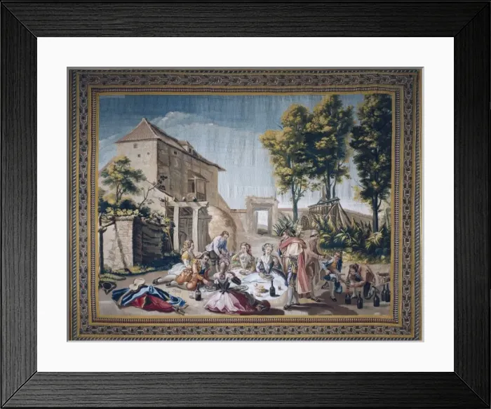 Framed Print : BAYEU Y SUBIAS, Francisco (1734-1795). Picnic Framed Print : BAYEU Y SUBIAS, Francisco (1734-1795). Picnic