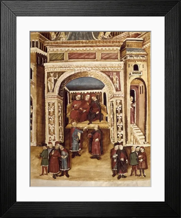Framed Print : Court of the Great Knight. Illustration from Framed Print : Court of the Great Knight. Illustration from