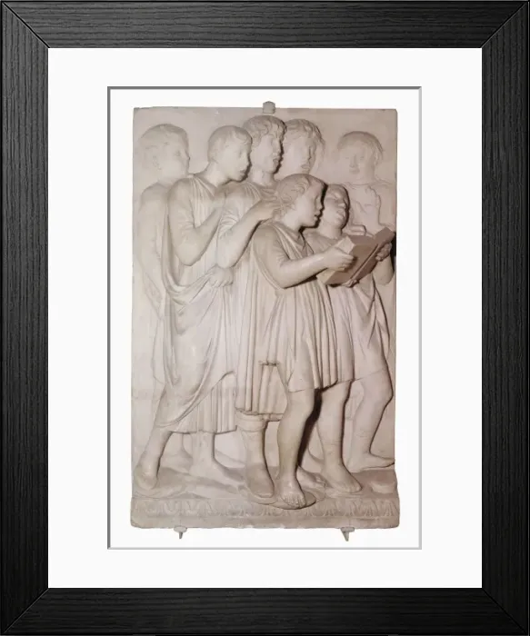 Framed Print : DELLA ROBBIA, Luca (1400-1482). Cantoria. 1431-1438 Framed Print : DELLA ROBBIA, Luca (1400-1482). Cantoria. 1431-1438