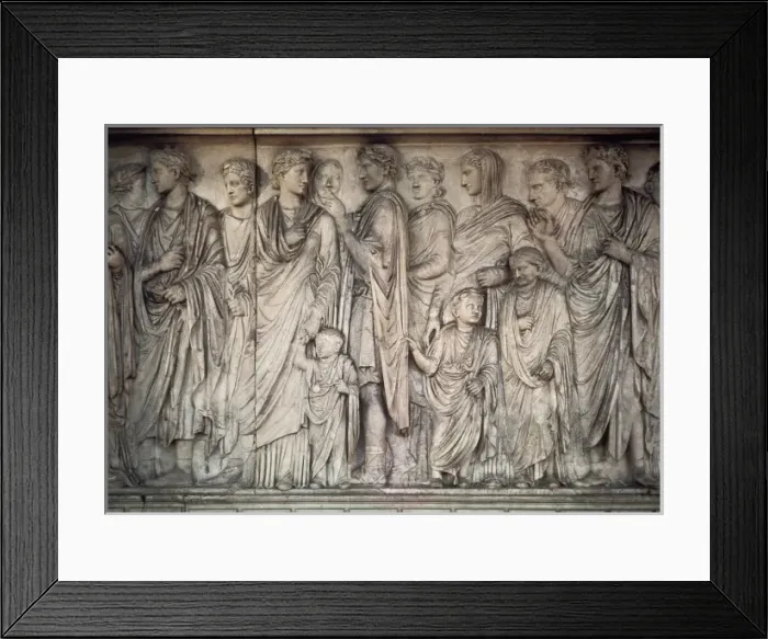 Framed Print : Altar of Peace of Augustus. 13 BC. ITALY. Rome Framed Print : Altar of Peace of Augustus. 13 BC. ITALY. Rome