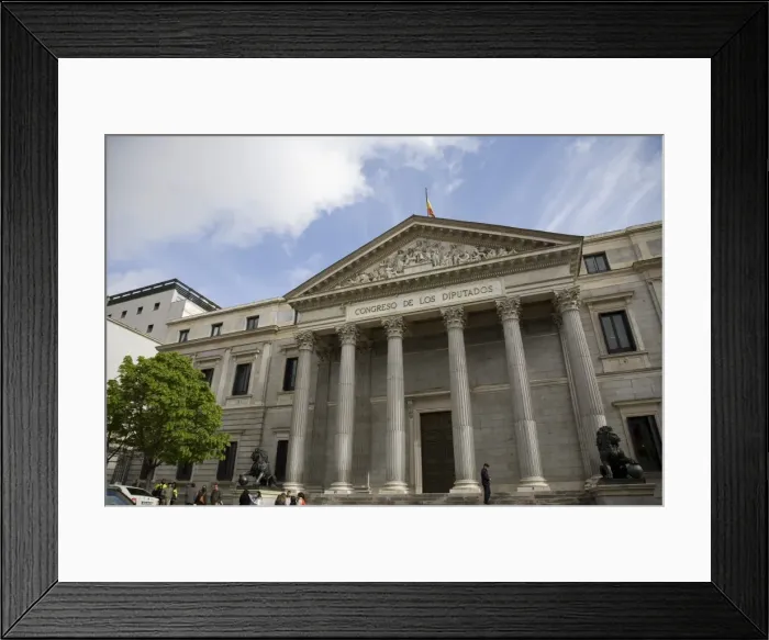 Framed Print : SPAIN. Madrid. Congress of Deputies. Neoclassicism Framed Print : SPAIN. Madrid. Congress of Deputies. Neoclassicism