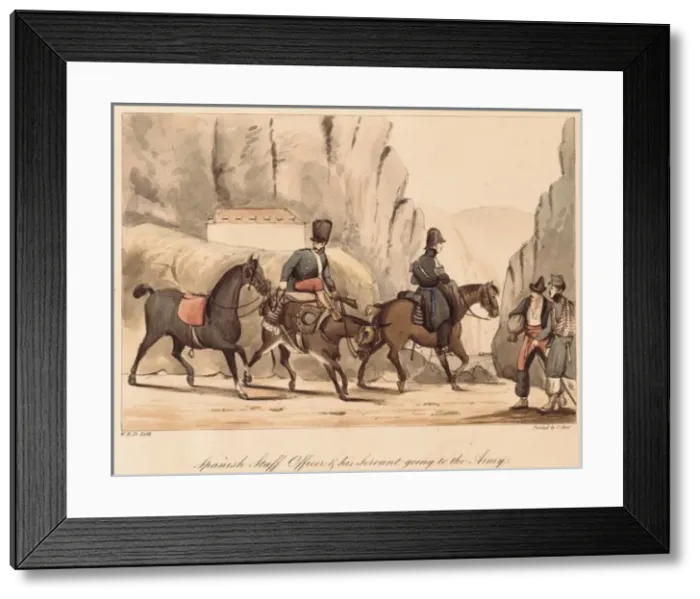 Framed Print : Spain. First Carlist War. Spanish officer Framed Print : Spain. First Carlist War. Spanish officer