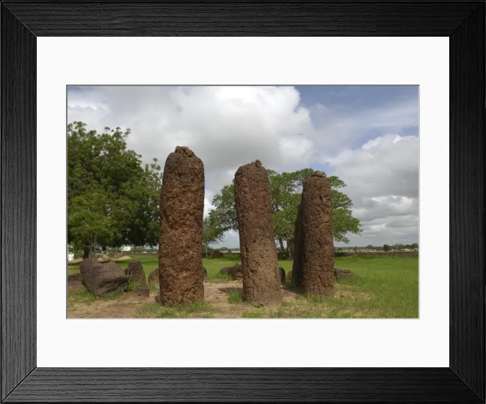 Framed Print : THE GAMBIA. Wassu. Stone circles Framed Print : THE GAMBIA. Wassu. Stone circles