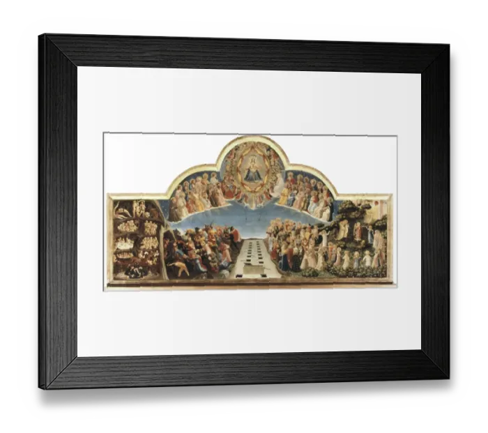 Framed Print : ANGELICO, Fra (1387-1455). The Last Judgement Framed Print : ANGELICO, Fra (1387-1455). The Last Judgement