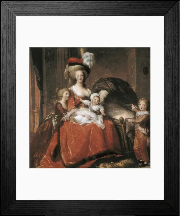 Framed Print : Vigee-Lebrun, Elisabeth (1755-1842). Marie Antoinette