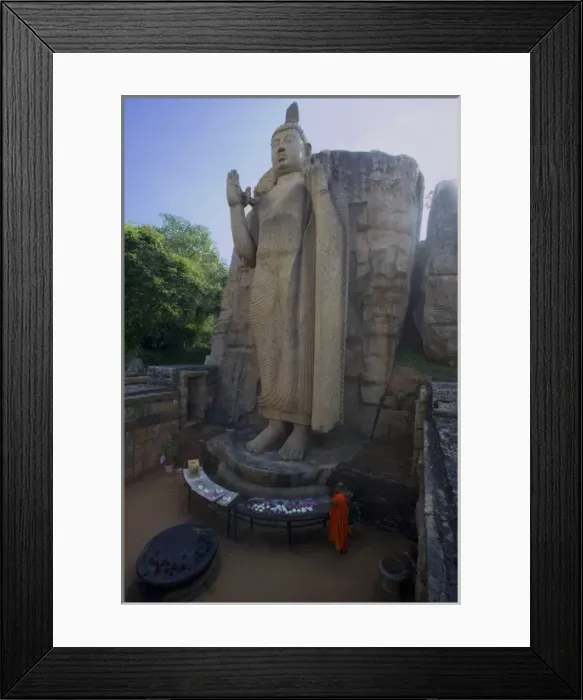 Framed Print : SRI LANKA. Aukana. Aukana Buddha (5th c. ), 12 Framed Print : SRI LANKA. Aukana. Aukana Buddha (5th c. ), 12