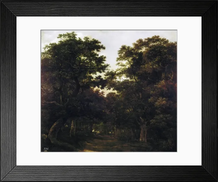 Framed Print : Ruisdael, Jacob van (1628-1682). Forest. 1657 Framed Print : Ruisdael, Jacob van (1628-1682). Forest. 1657