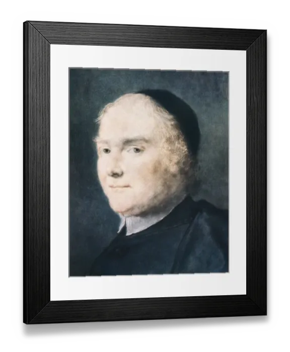 Framed Print : CARRIERA, Rosalba (1675-1757). Portrait of Pietro Framed Print : CARRIERA, Rosalba (1675-1757). Portrait of Pietro