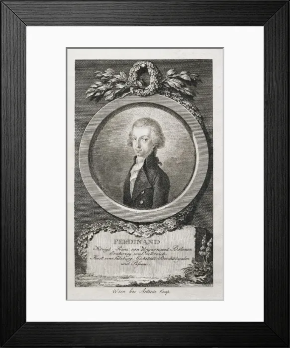 Framed Print : FERDINAND of Austria-Este (1754-1806). Archduke Framed Print : FERDINAND of Austria-Este (1754-1806). Archduke