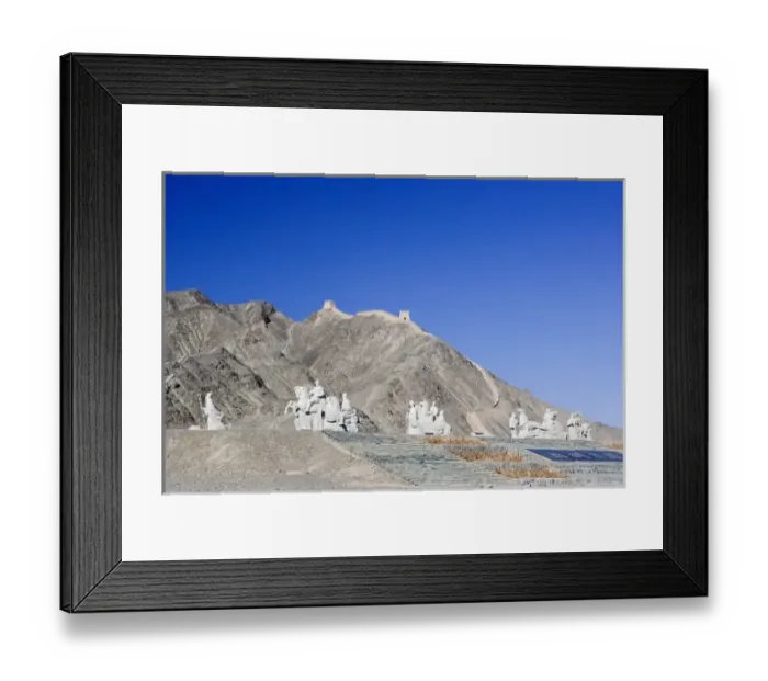 Framed Print : CHINA. Jiayuguan. The Silk Road. Gansu Province