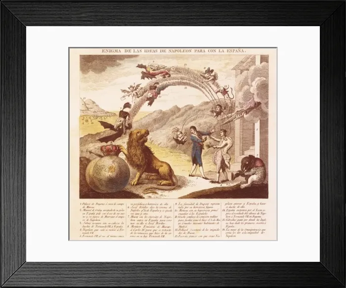 Framed Print : Spain. Peninsular War (1808-1814). The mystery Framed Print : Spain. Peninsular War (1808-1814). The mystery