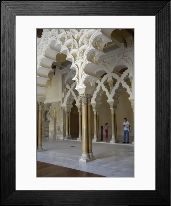 Framed Print : Aljaferia Palace. 11th c. SPAIN. Zaragoza. La Framed Print : Aljaferia Palace. 11th c. SPAIN. Zaragoza. La