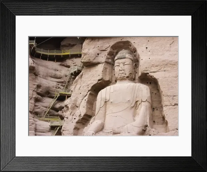 Framed Print : CHINA. NORTH WEST. The Silk Road. Binglingsi Framed Print : CHINA. NORTH WEST. The Silk Road. Binglingsi