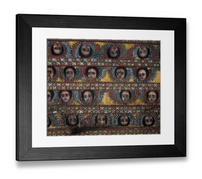 Framed Print : ETHIOPIA. AMHARA. Gonderr. Debre Berhan Selassie Framed Print : ETHIOPIA. AMHARA. Gonderr. Debre Berhan Selassie