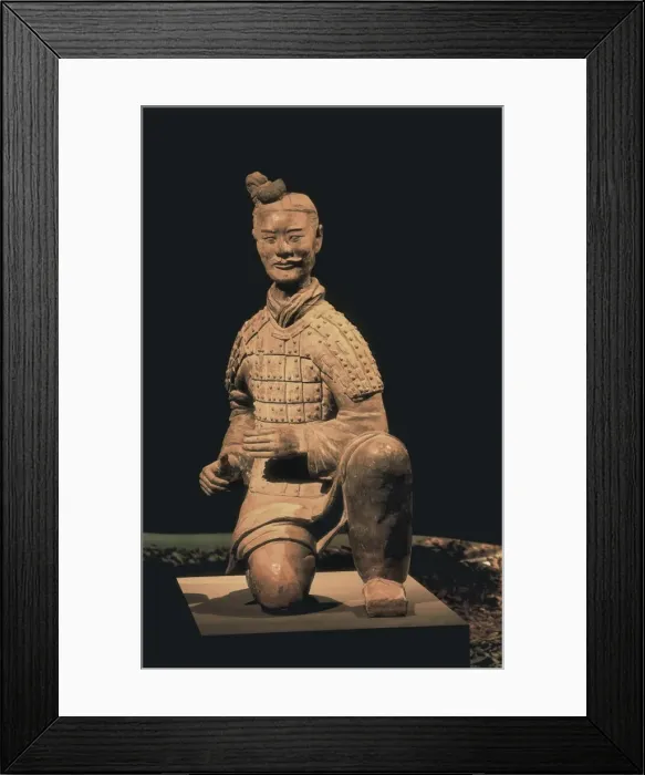Framed Print : Warriors of Xi an. Archer. 221 -206 BC. Chinese Framed Print : Warriors of Xi an. Archer. 221 -206 BC. Chinese