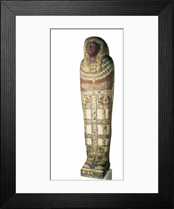 Framed Print : Painted coffin. 11th c. BC. 21st Dynasty. Egyptian Framed Print : Painted coffin. 11th c. BC. 21st Dynasty. Egyptian