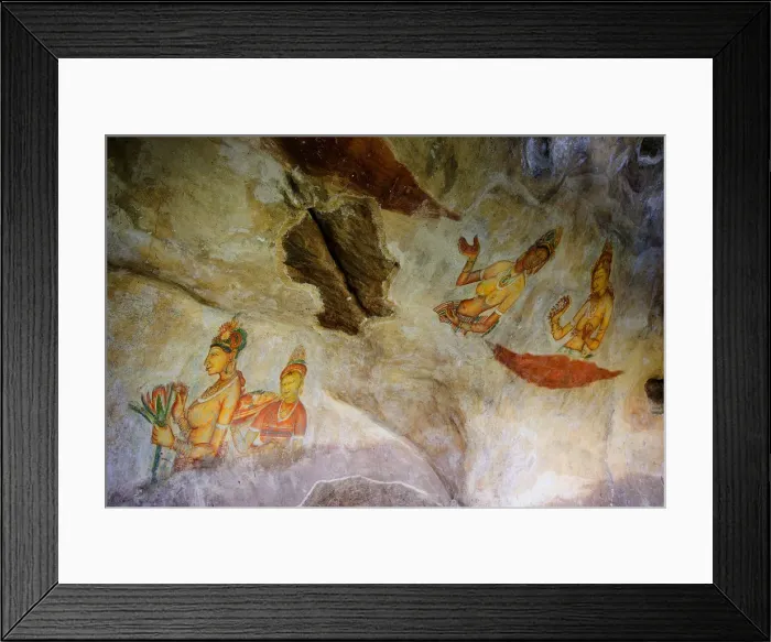 Framed Print : Maidens among clouds. 5th c. SRI LANKA. Sigiriya Framed Print : Maidens among clouds. 5th c. SRI LANKA. Sigiriya